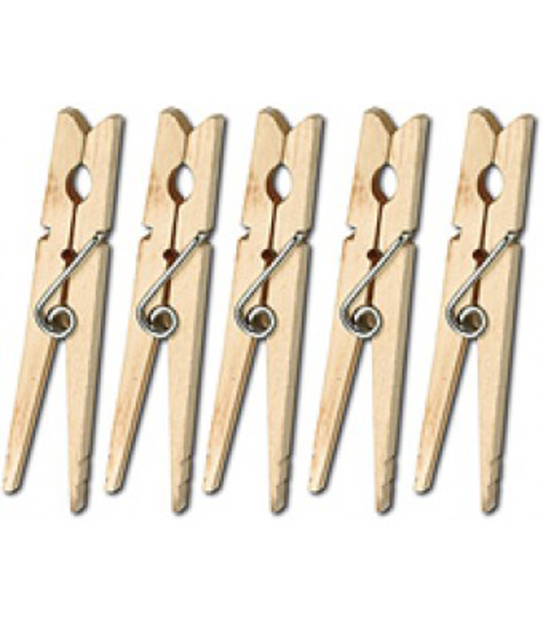 Natural Wood Clothes Pins – Assorted Sizes (1", 3/4", 1/4") – Craft Clips for DIY, Classroom & Home Projects